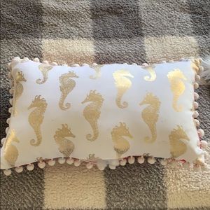 Lilly Pulitzer seahorse decorative pillow